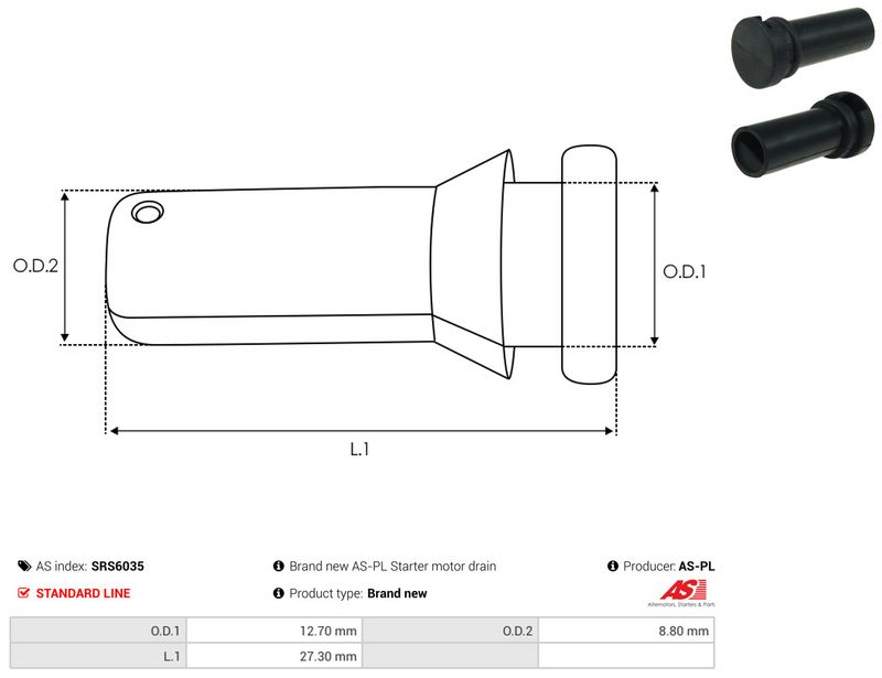 AS-PL SRS6035 Repair Kit, starter