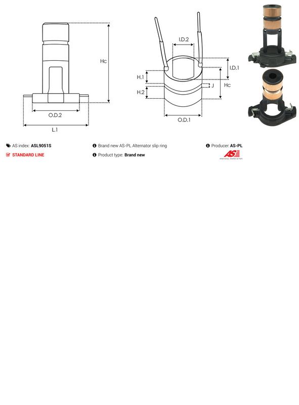 AS-PL ASL9051S Slip Ring, alternator