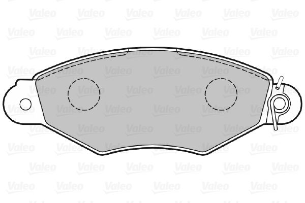 VALEO 598325 Brake Pad Set, disc brake