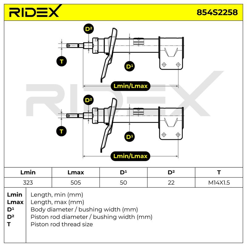 амортисьор RIDEX