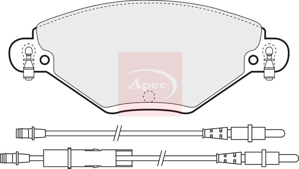 APEC Brake Pad Set, disc brake PAD1259
