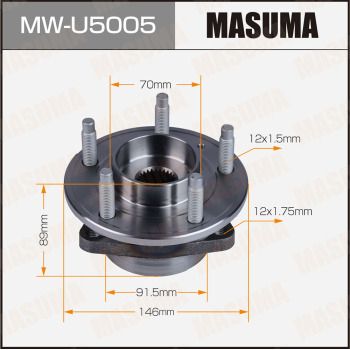 Комплект колісних підшипників, Masuma MW-U5005