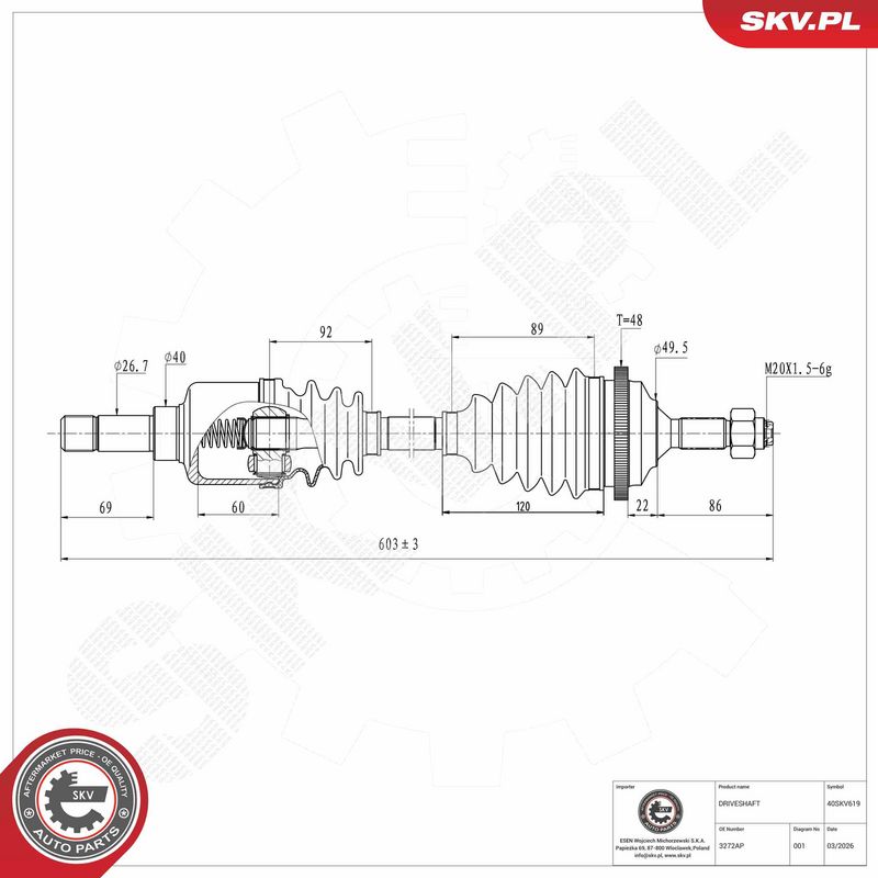 Prekės atitinka OEM kodą: 9630768280