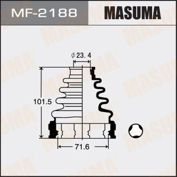 Комплект пилозахисний, приводний вал, Masuma MF2188