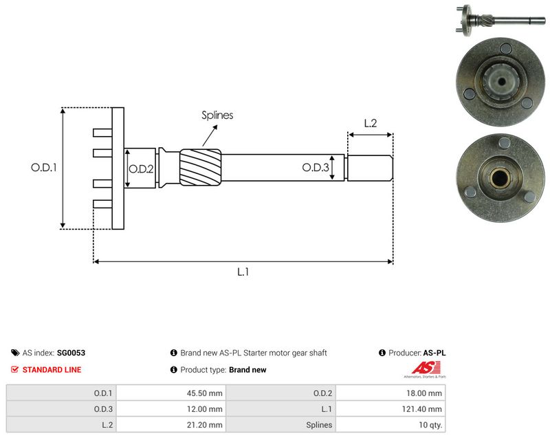 AS-PL SG0053 Repair Kit, starter