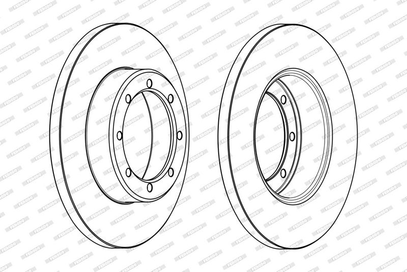 FERODO Disque de frein DDF1977C