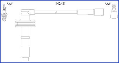 HITACHI gyújtókábelkészlet 134560