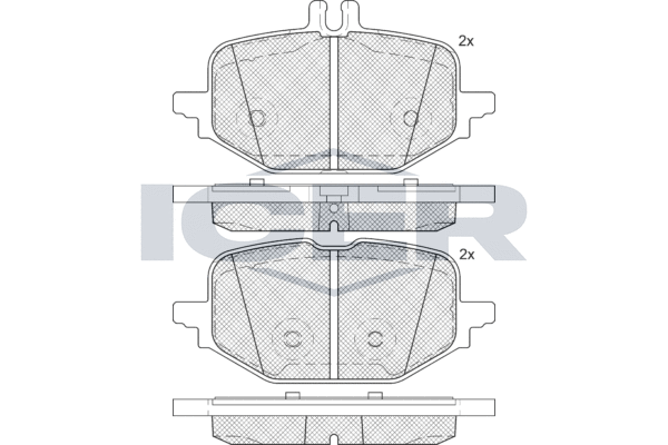 Колодки тормозные (задние) ICER