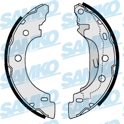 Комплект гальмівних колодок, Samko 87330