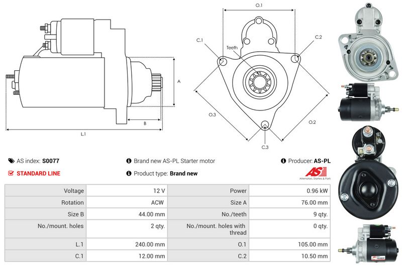 AS-PL S0077 Starter