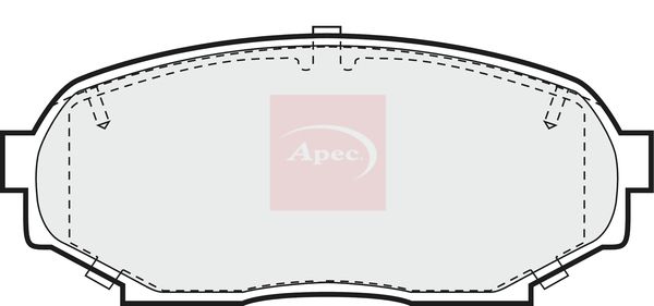 APEC Brake Pad Set, disc brake PAD746