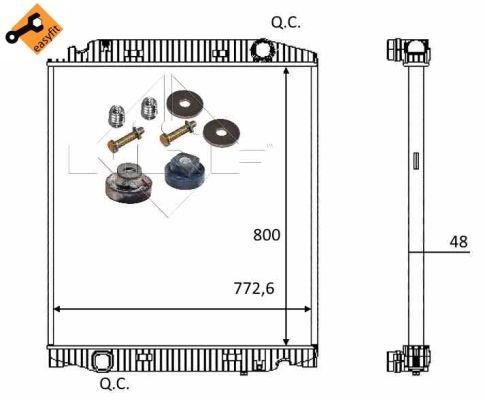 NRF 559567 Radiator, engine cooling