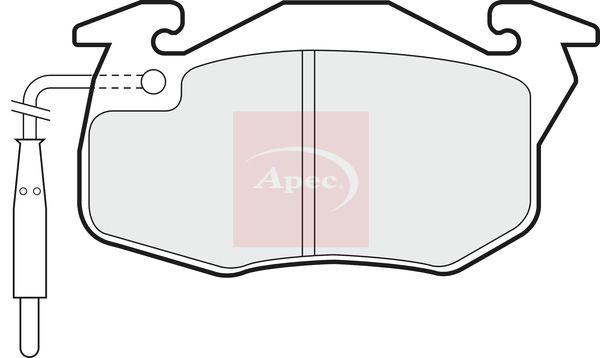 APEC Brake Pad Set, disc brake PAD713