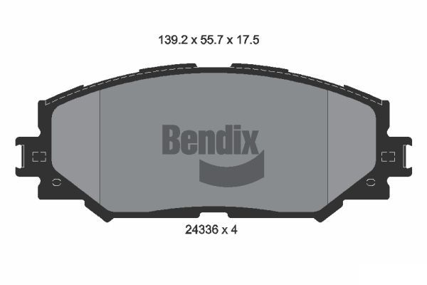BENDIX Braking fékbetétkészlet, tárcsafék BPD1517