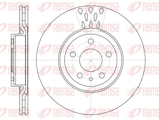 REMSA Fiat гальм.диск передн Doblo 10-