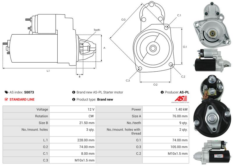 AS-PL S0073 Starter
