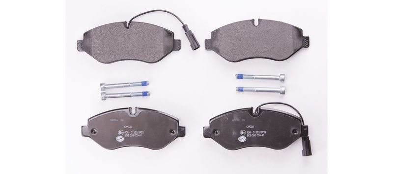HELLA 8DB 355 005-611 Комплект гальмівних накладок, дискове гальмо
