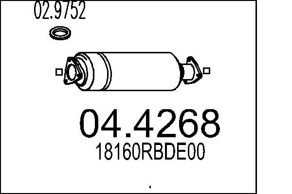 MTS katalizátor 04.4268