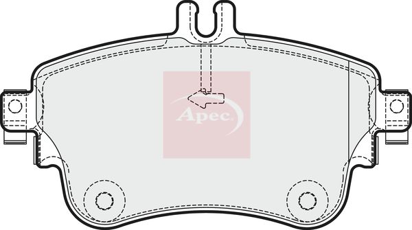 APEC Brake Pad Set, disc brake PAD1882