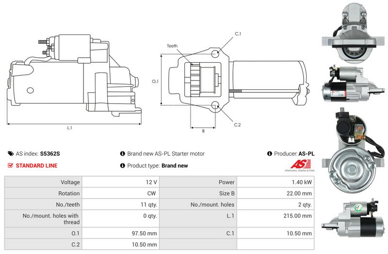 AS-PL S5362S Starter