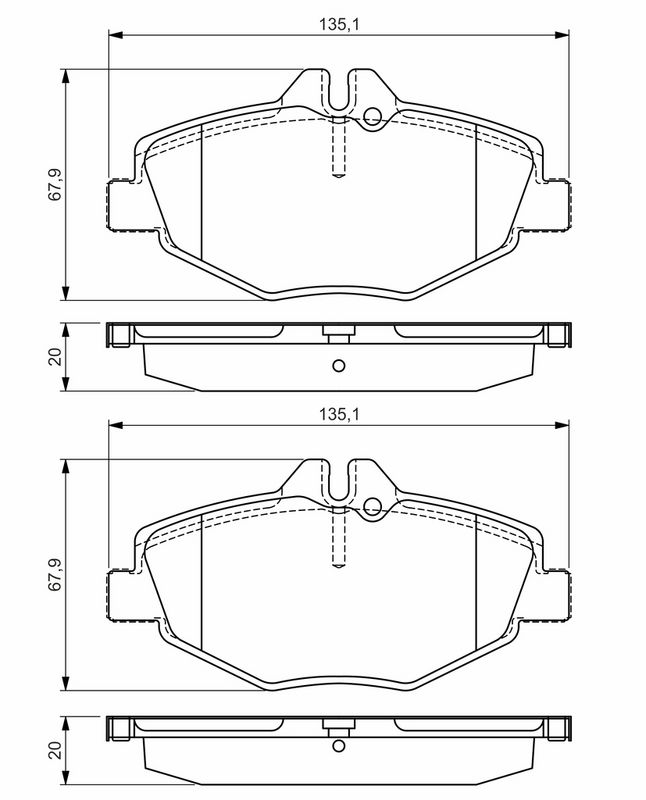 BOSCH Plaquettes de frein à disque 0 986 495 433