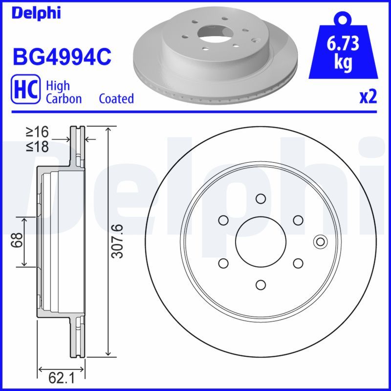 Delphi Brake Disc BG4994C