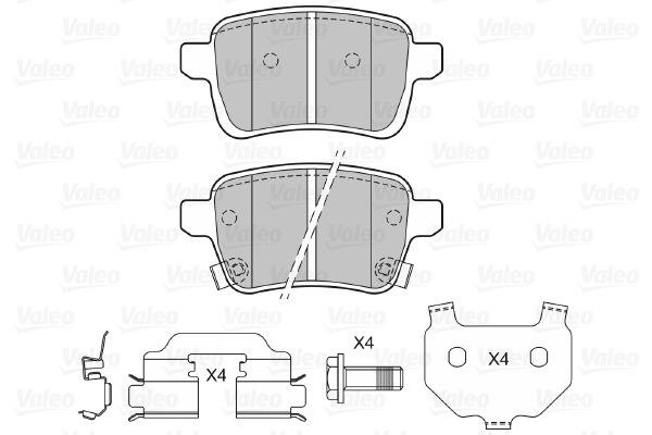 VALEO 601478 Brake Pad Set, disc brake