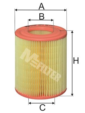 Повітряний фільтр, Mfilter A872