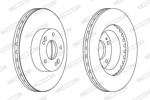 Гальмівний диск, Ferodo DDF1630C