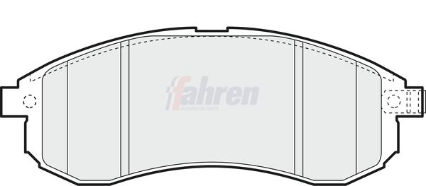 Fahren Brake Pad Set, disc brake FBP3196