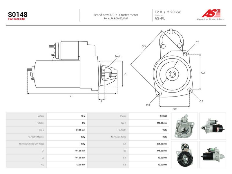 Starter, AS-PL S0148
