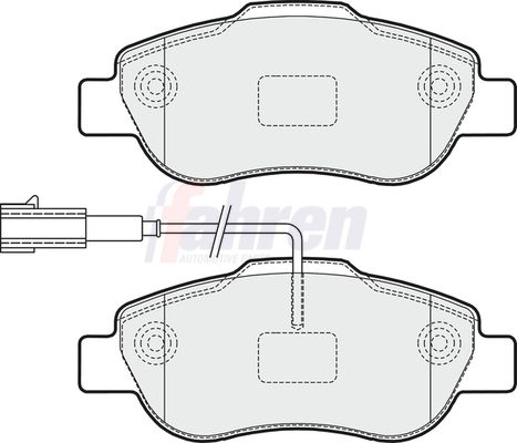 Fahren Brake Pad Set, disc brake FBP3611