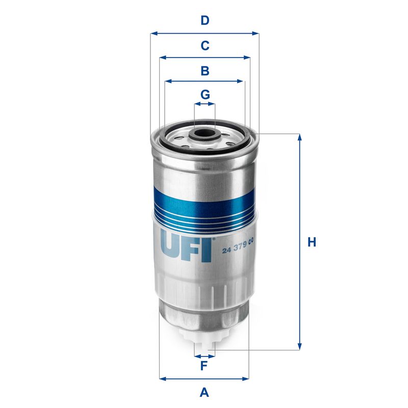 Фільтр палива, Ufi 24.379.00