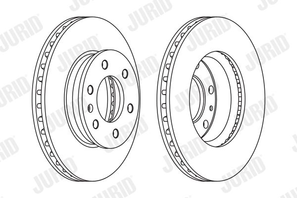 Тормозной диск JURID 569136J CV (PIECE)