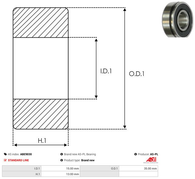 AS-PL ABE9030 Bearing