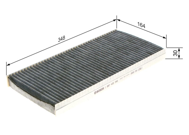 BOSCH 1 987 432 345 Filter, cabin air