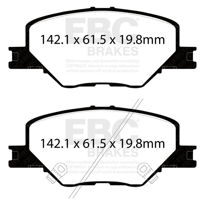 EBC Brakes Remblokkenset, schijfrem DP42340R