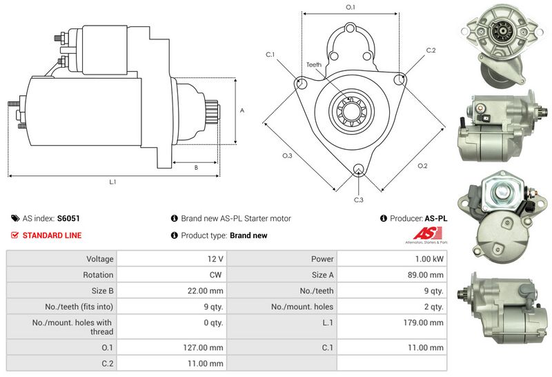 AS-PL S6051 Starter
