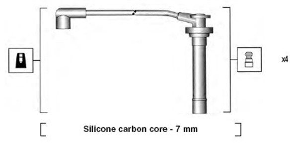 MAGNETI MARELLI комплект высоковольтных проводов NISSAN PRIMERA 1,6 16V -96 [941295120858]