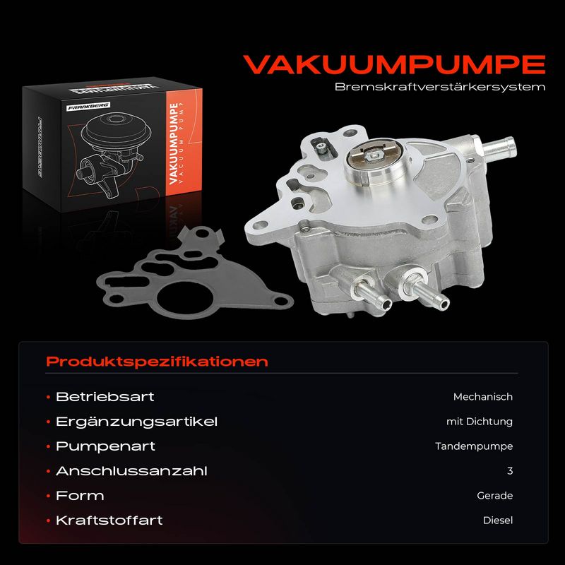 Frankberg 5481FB0048363 Vacuum Pump, braking system