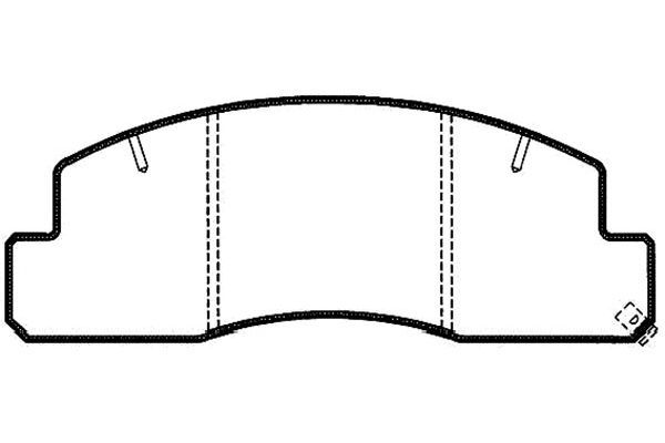 KAVO PARTS fékbetétkészlet, tárcsafék BP-9062
