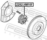 FEBEST 2282-HM16F Wheel Hub