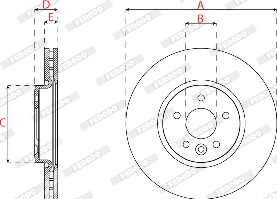 FERODO DDF2794C Brake Disc