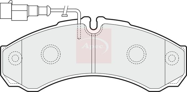APEC Brake Pad Set, disc brake PAD1542