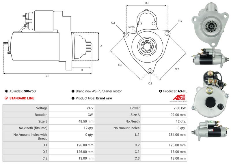 AS-PL S0675S Starter