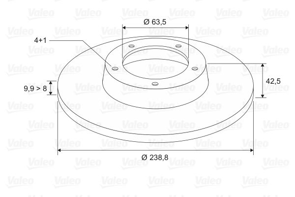 VALEO 186162 Brake Disc