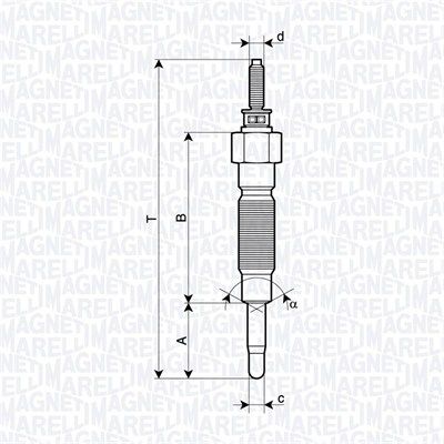 Свічка розжарювання, Magneti Marelli 062900132304