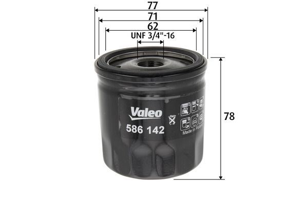 Filtru ulei 586142 VALEO