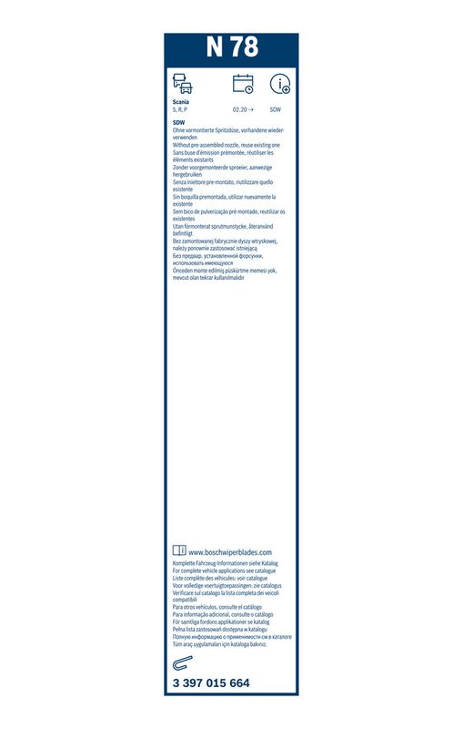 List stěrače 3 397 015 664
