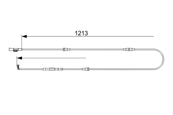 BOSCH 1 987 473 580 Warning Contact, brake pad wear